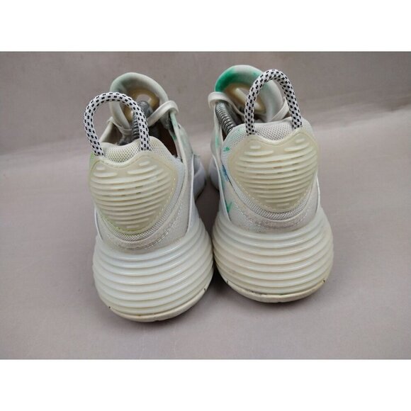 Nike Air Womens 2090 9.5 Triple White Paint Spatter Running Mesh Sneakers Shoes - Picture 4 of 13